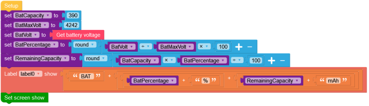 UIFLOW image for Batter status